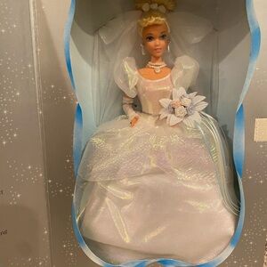 Barbie Wedding Cinderella Doll in White Gown